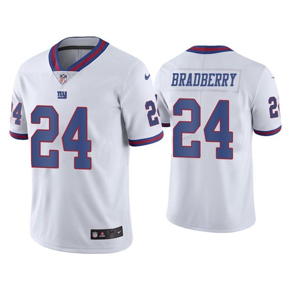 Men New York Giants #24 James Bradberry Nike White Color Rush Limited NFL Jersey->new york giants->NFL Jersey